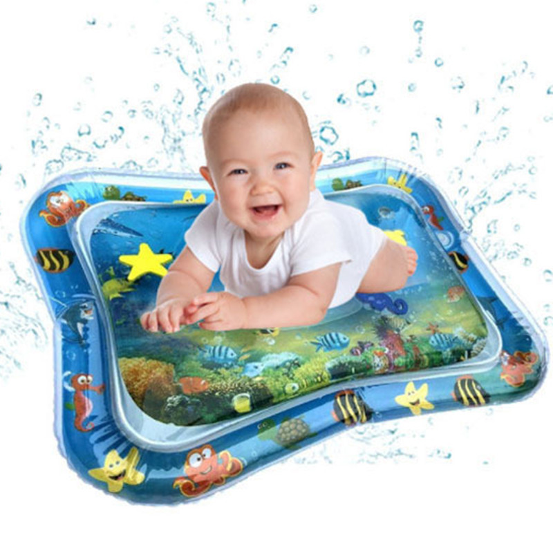 Wholesale PVC Baby Ice Pad Children Inflatable Pai Pai Le Water Cushion Large Baby Marine Life Mermaid Game Mat