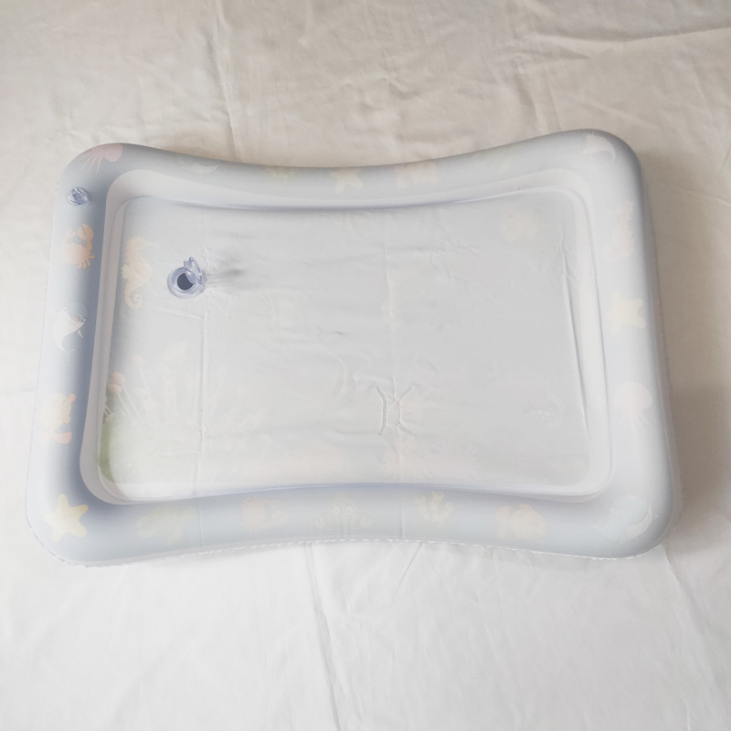 Wholesale PVC Baby Ice Pad Children Inflatable Pai Pai Le Water Cushion Large Baby Marine Life Mermaid Game Mat
