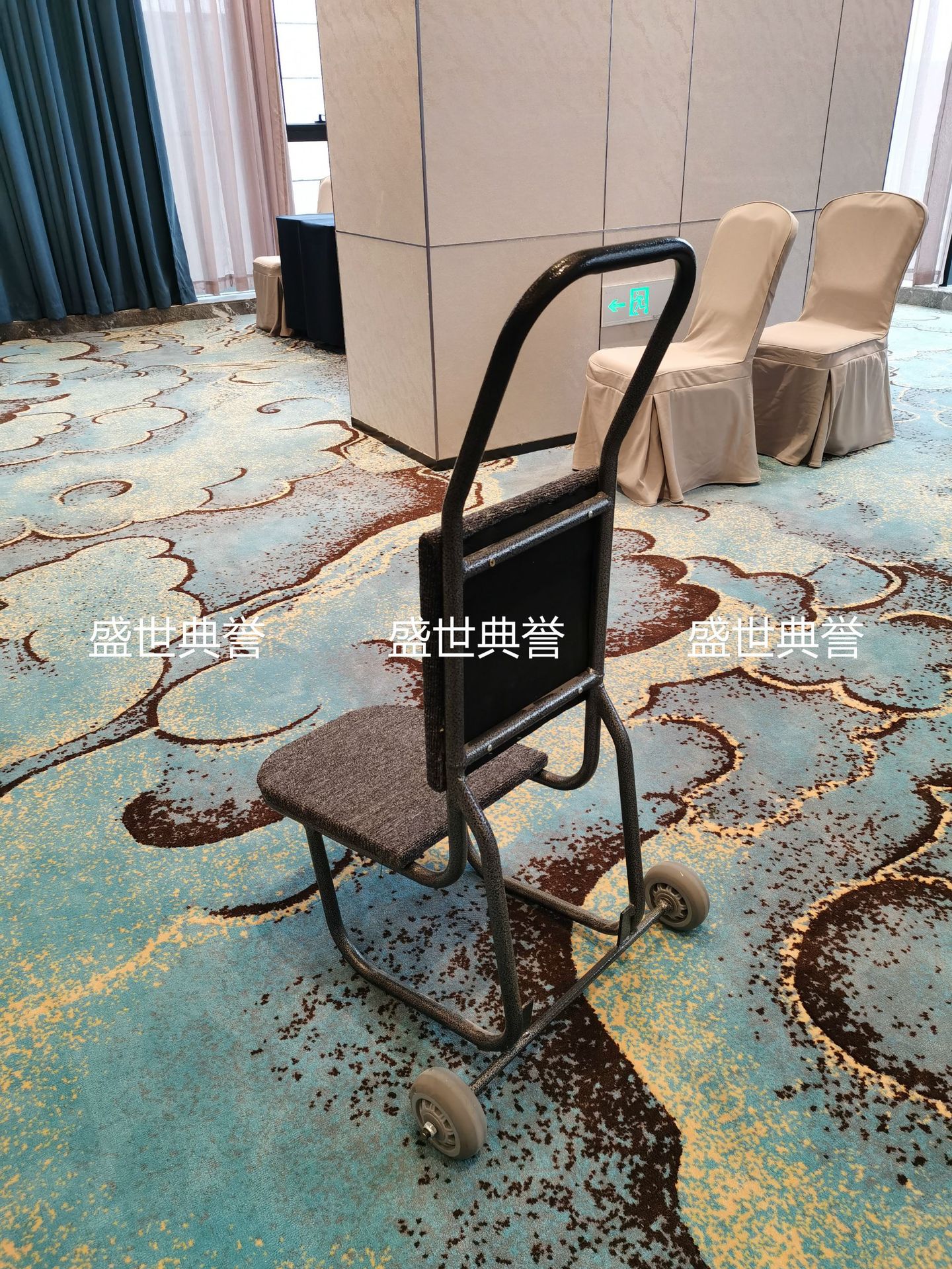 Wenzhou Banquet Center Chair Carrier Hotel Banquet Hall Chair-Type Cart Conference Folding Chair Transport Vehicle
