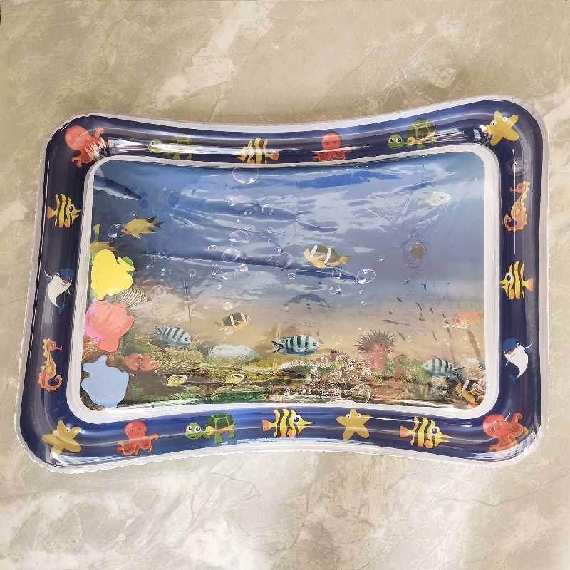 Factory Direct Sales Tummy Time Inflatable Baby Mat Toddlers Fun Activity Water Play Mat Baby Slapped Pad Slapped Mat