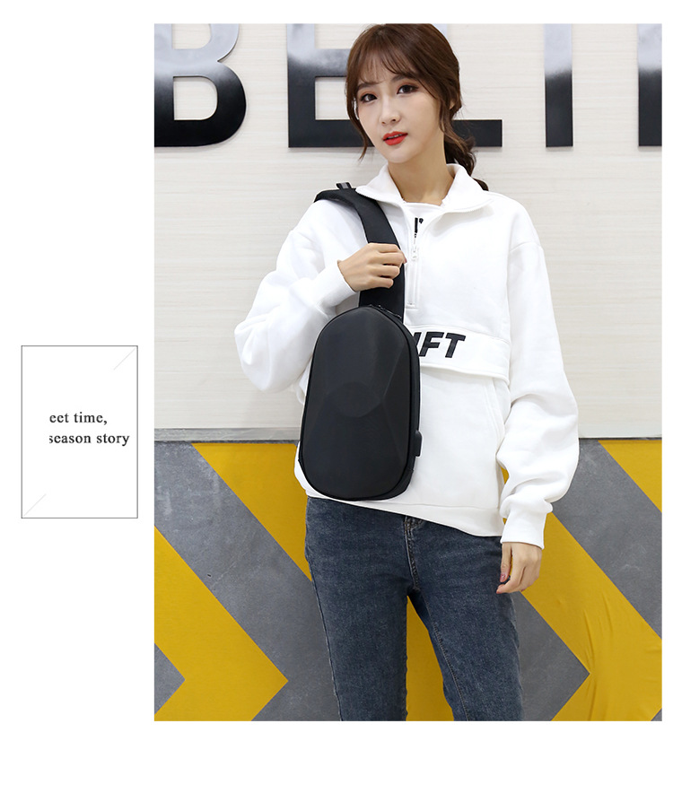 Factory Supply Korean Style Fashionable Shoulder Backpack Couple Chest Bag Urban Casual Small Waist Bag 2020 New Men's and Women's Factory Supply Korean Style Fashionable Shoulder Backpack Couple Chest Bag Urban Casual Small Waist Bag 2020 New Men's and Women's
