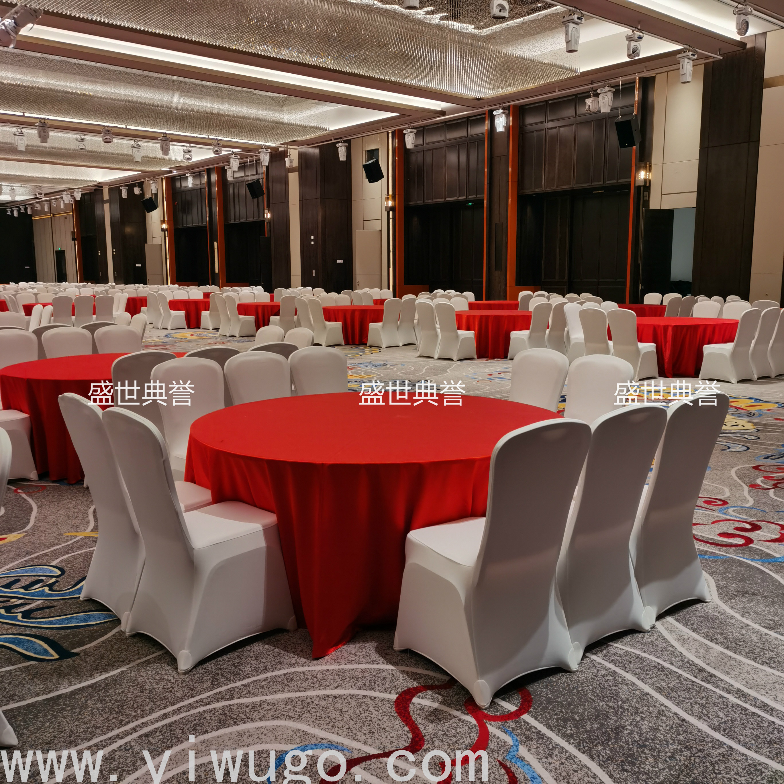 Hotel Banquet Dining Table and Chair Meeting Folding Chair Wedding Banquet Aluminum Chair Restaurant Dining Chair