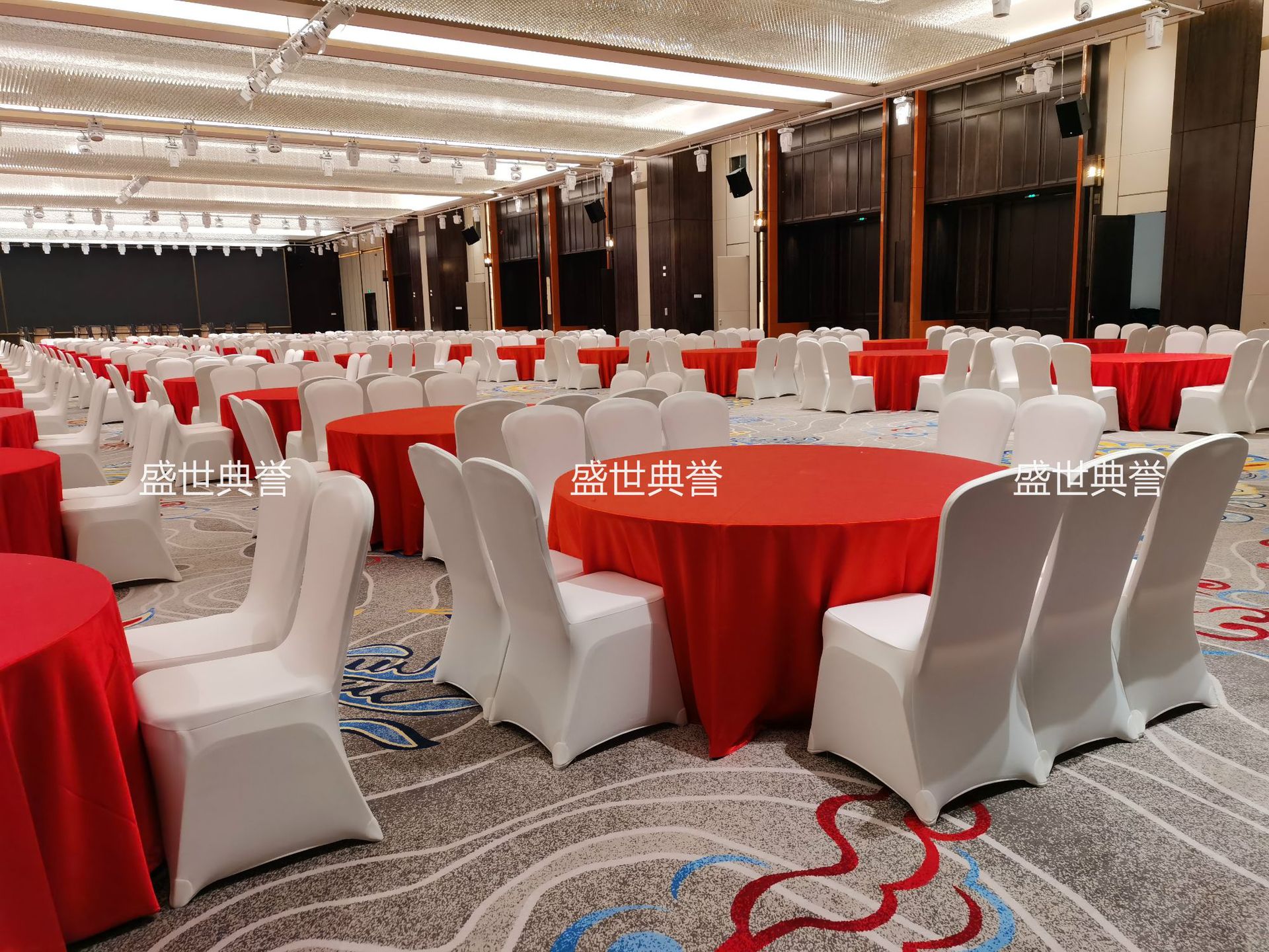 Hotel Banquet Dining Table and Chair Meeting Folding Chair Wedding Banquet Aluminum Chair Restaurant Dining Chair