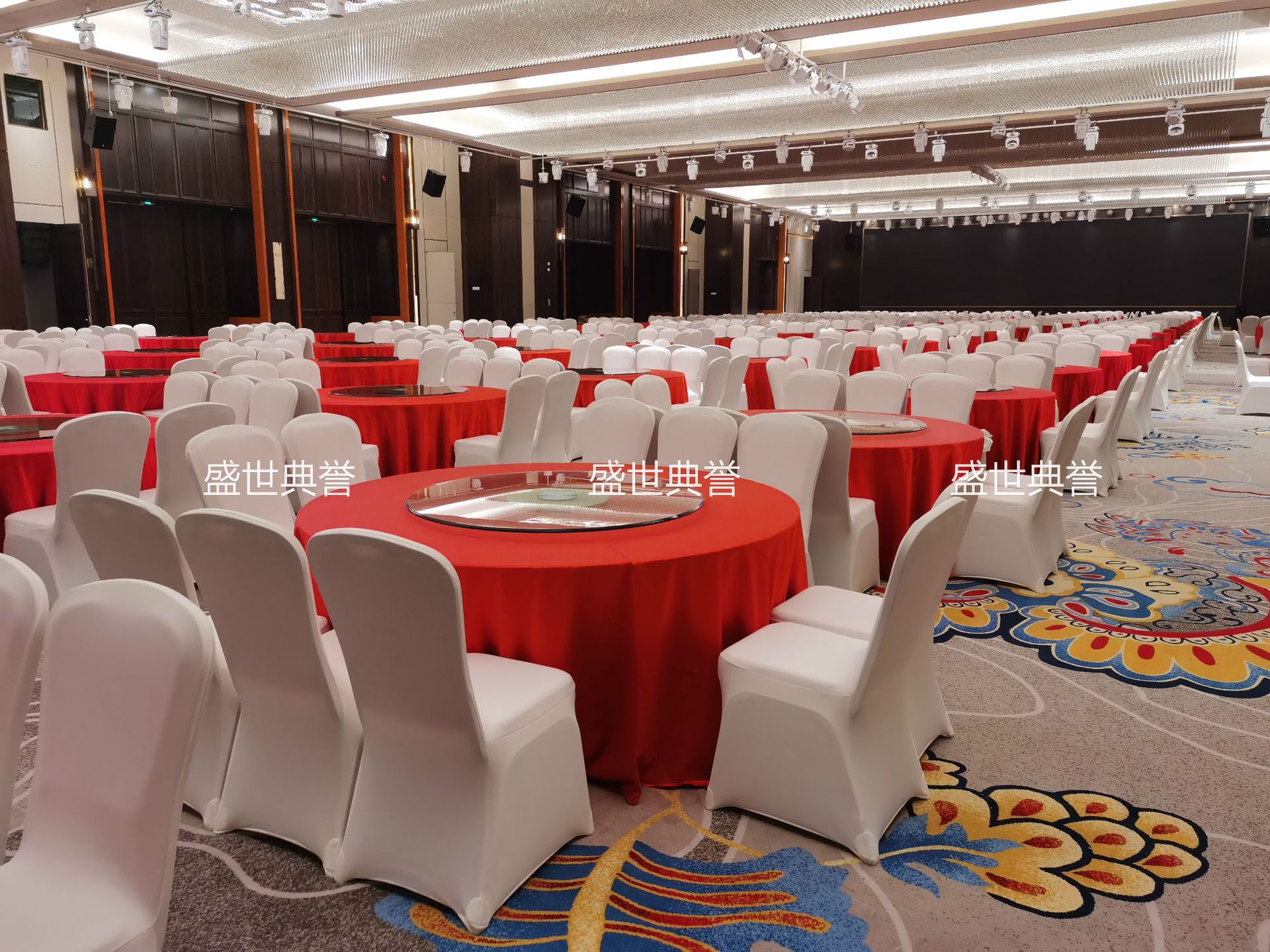 Hotel Banquet Dining Table and Chair Meeting Folding Chair Wedding Banquet Aluminum Chair Restaurant Dining Chair
