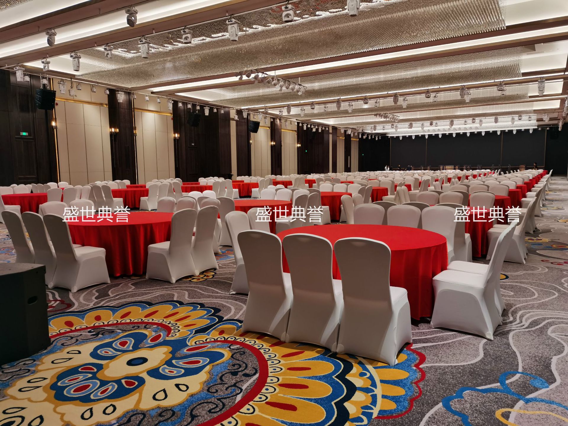 Hotel Banquet Dining Table and Chair Meeting Folding Chair Wedding Banquet Aluminum Chair Restaurant Dining Chair