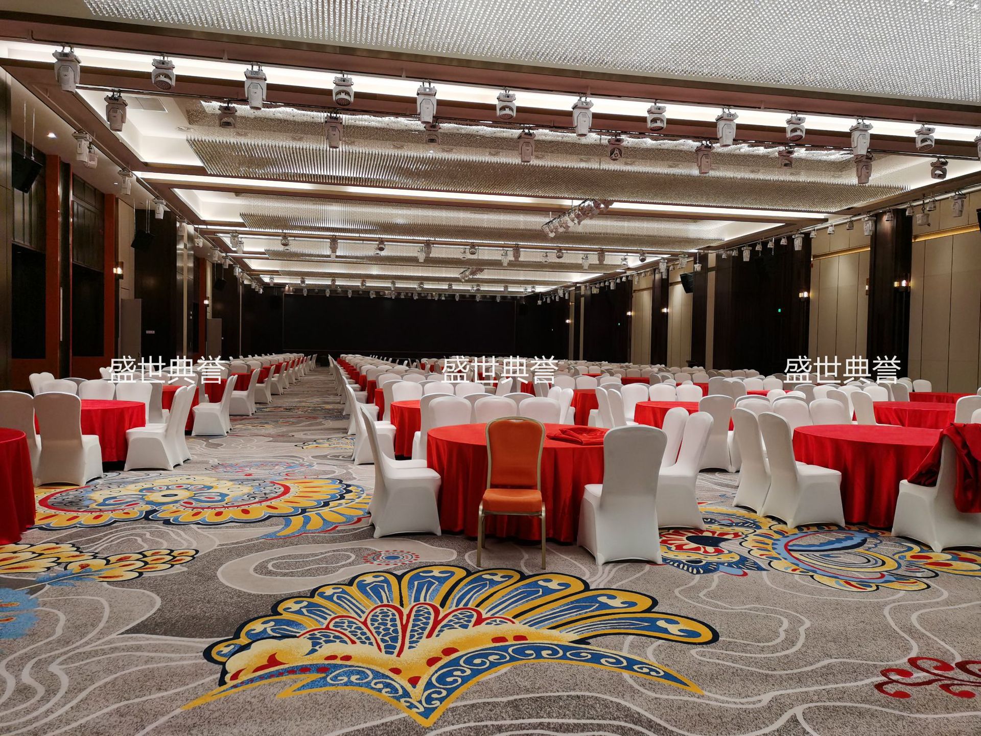 Hotel Banquet Dining Table and Chair Meeting Folding Chair Wedding Banquet Aluminum Chair Restaurant Dining Chair