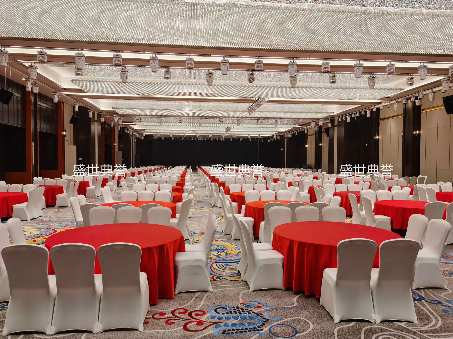Hotel Banquet Dining Table and Chair Meeting Folding Chair Wedding Banquet Aluminum Chair Restaurant Dining Chair