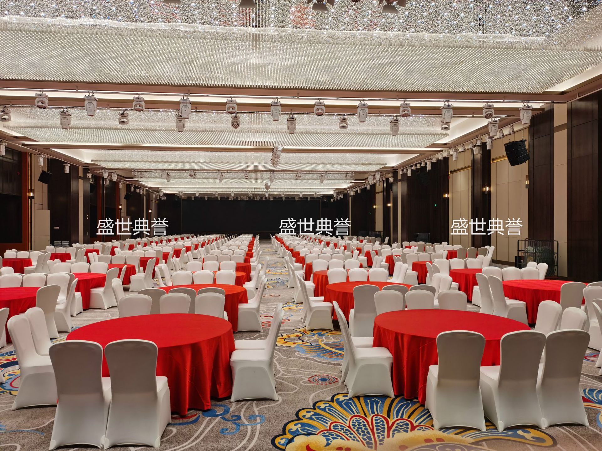 Hotel Banquet Dining Table and Chair Meeting Folding Chair Wedding Banquet Aluminum Chair Restaurant Dining Chair
