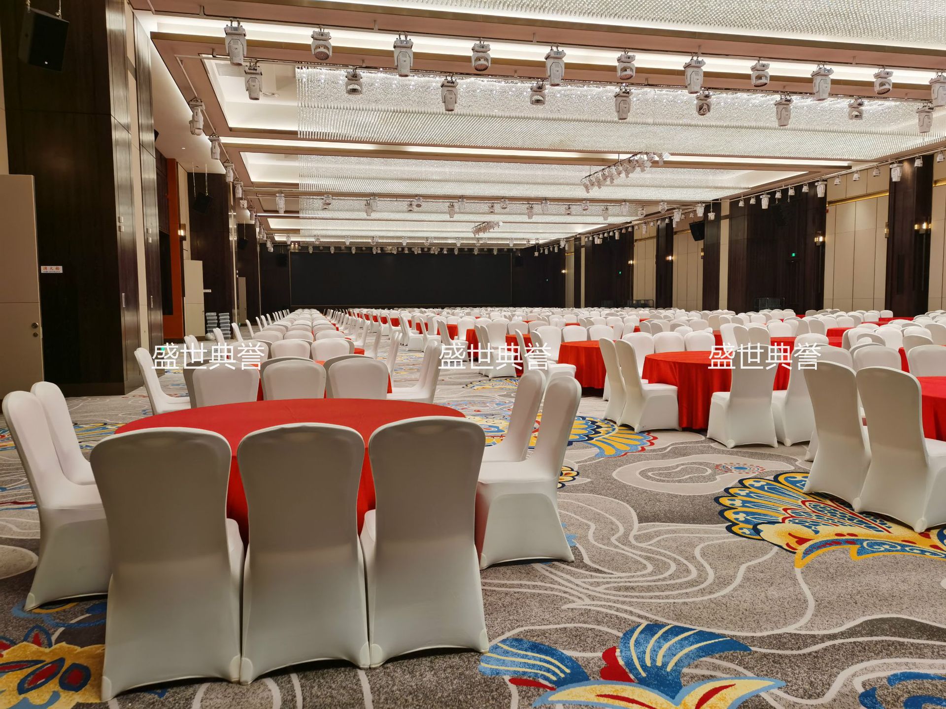 Hotel Banquet Dining Table and Chair Meeting Folding Chair Wedding Banquet Aluminum Chair Restaurant Dining Chair