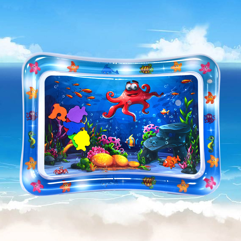 Cross-Border Hot Selling Racket Water Pad Baby Ice Pad Baby Inflatable Pai Pai Le Water Pad Inflatable Children's Toy Racket Water Pad