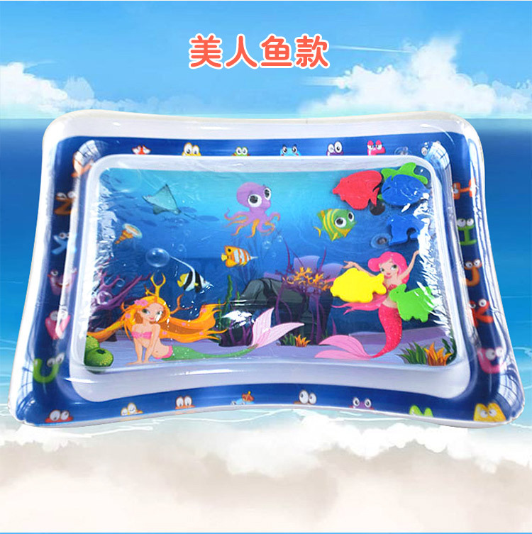 Cross-Border Hot Selling Racket Water Pad Baby Ice Pad Baby Inflatable Pai Pai Le Water Pad Inflatable Children's Toy Racket Water Pad