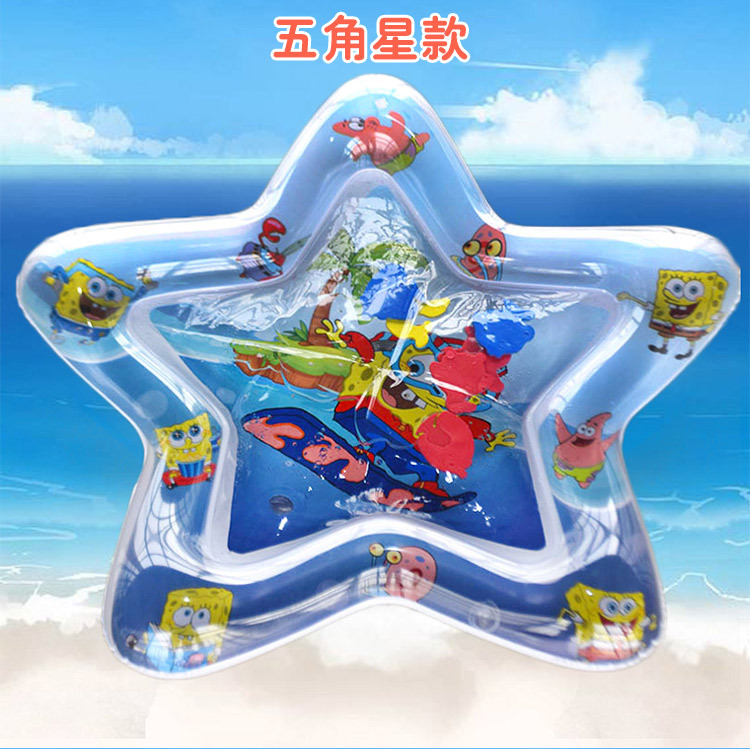 Cross-Border Hot Selling Racket Water Pad Baby Ice Pad Baby Inflatable Pai Pai Le Water Pad Inflatable Children's Toy Racket Water Pad