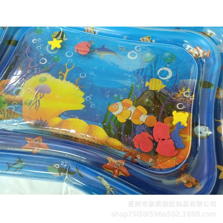 Gas-Charged Water Pad Baby Pai Pai Le Double Layer Water Mat Gas-Charged Water Game Water Mat Baby Inflatable Mattress Toys