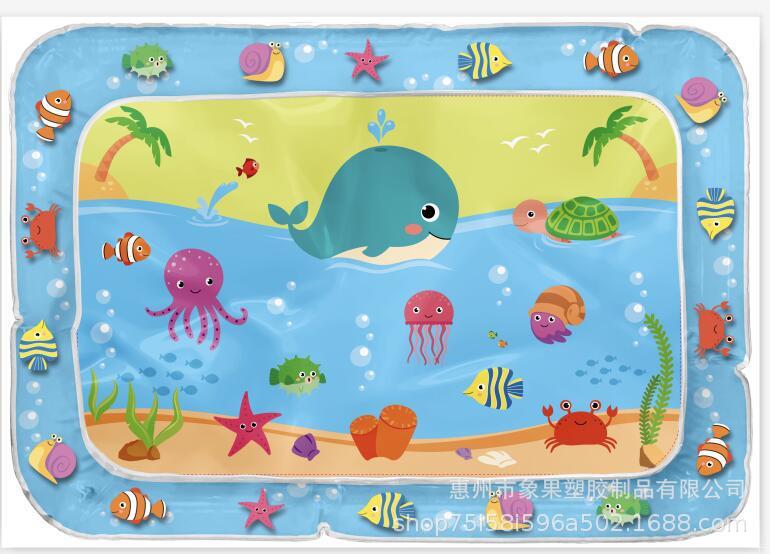 Gas-Charged Water Pad Baby Pai Pai Le Double Layer Water Mat Gas-Charged Water Game Water Mat Baby Inflatable Mattress Toys