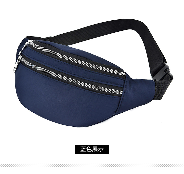 2020 New Cross-Border Hot Selling Sports Waist Bag Waterproof Phone Bag Korean Fashion Waist Bag Large Capacity Waist Bag