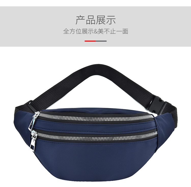 2020 New Cross-Border Hot Selling Sports Waist Bag Waterproof Phone Bag Korean Fashion Waist Bag Large Capacity Waist Bag