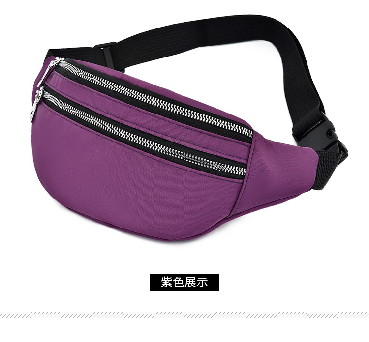 2020 New Cross-Border Hot Selling Sports Waist Bag Waterproof Phone Bag Korean Fashion Waist Bag Large Capacity Waist Bag