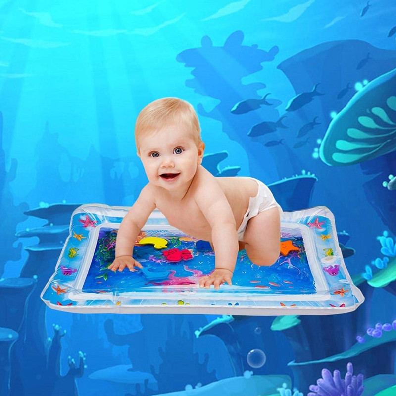 Inflatable Tummy Time Premium Water Mat Infants Toddlers The Perfect Fun Time Activity Mat Baby Slapped Mat Slapped Pad