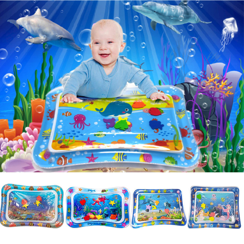 Inflatable Tummy Time Premium Water Mat Infants Toddlers The Perfect Fun Time Activity Mat Baby Slapped Mat Slapped Pad