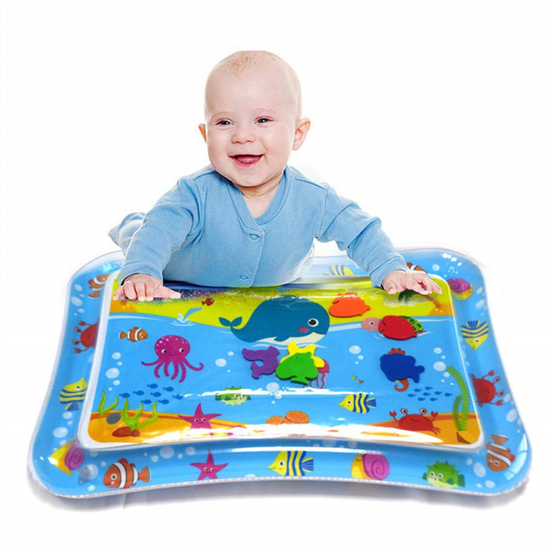 Inflatable Tummy Time Premium Water Mat Infants Toddlers The Perfect Fun Time Activity Mat Baby Slapped Mat Slapped Pad