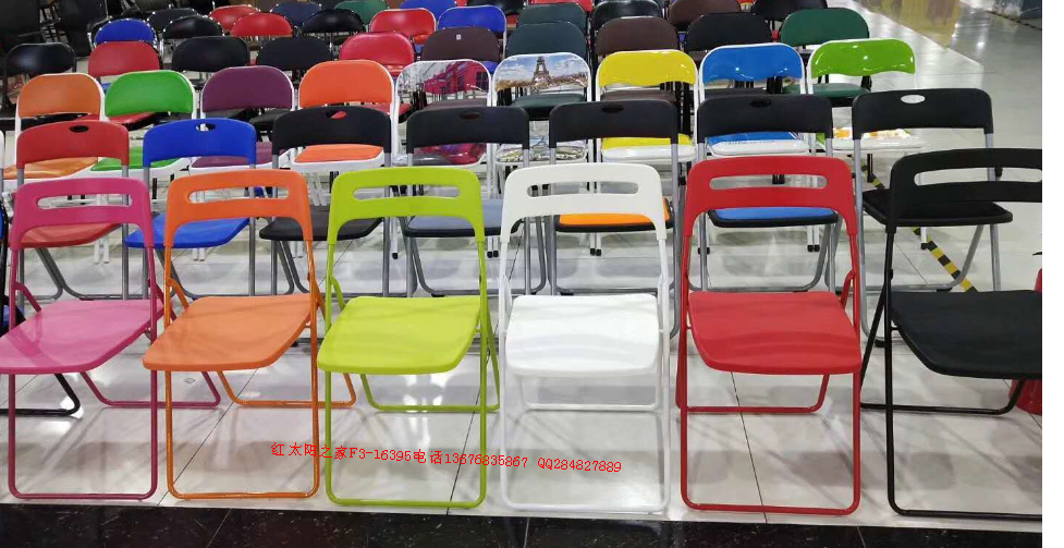 Manufacturer direct sales back leather surface cloth surface folding easy to carry folding chair