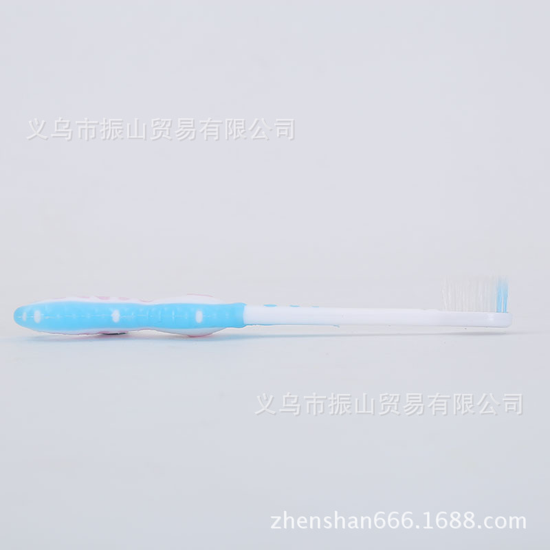 Khaki A20 Children&#039;s Fun Seahorse Toothbrush Handle Soft Cotton Bristle Free Whistle Children Soft-Bristle Toothbrush