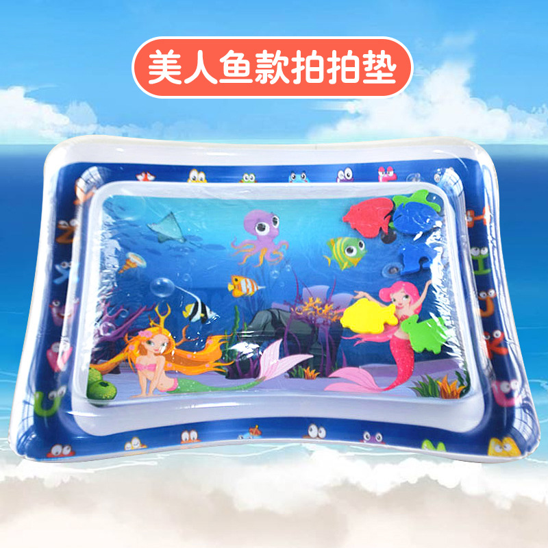 Cross-Border New Product Shooting Water Cushion Baby Ice Pad Baby Inflatable Pai Pai Le Water Cushion Inflatable Children&#039;s Toy Shooting Water Cushion