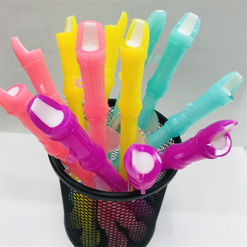Children's Small Clarionet Toy Color Mini Speaker Whistle Strap Lanyard Kindergarten Baby Flute Playing Musical Instrument