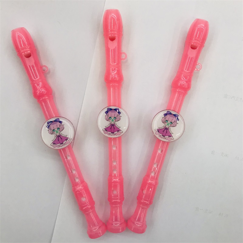 Children's Small Clarionet Toy Color Mini Speaker Whistle Strap Lanyard Kindergarten Baby Flute Playing Musical Instrument