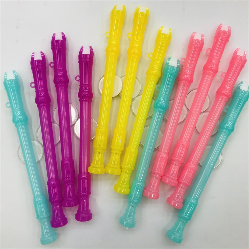 Children's Small Clarionet Toy Color Mini Speaker Whistle Strap Lanyard Kindergarten Baby Flute Playing Musical Instrument