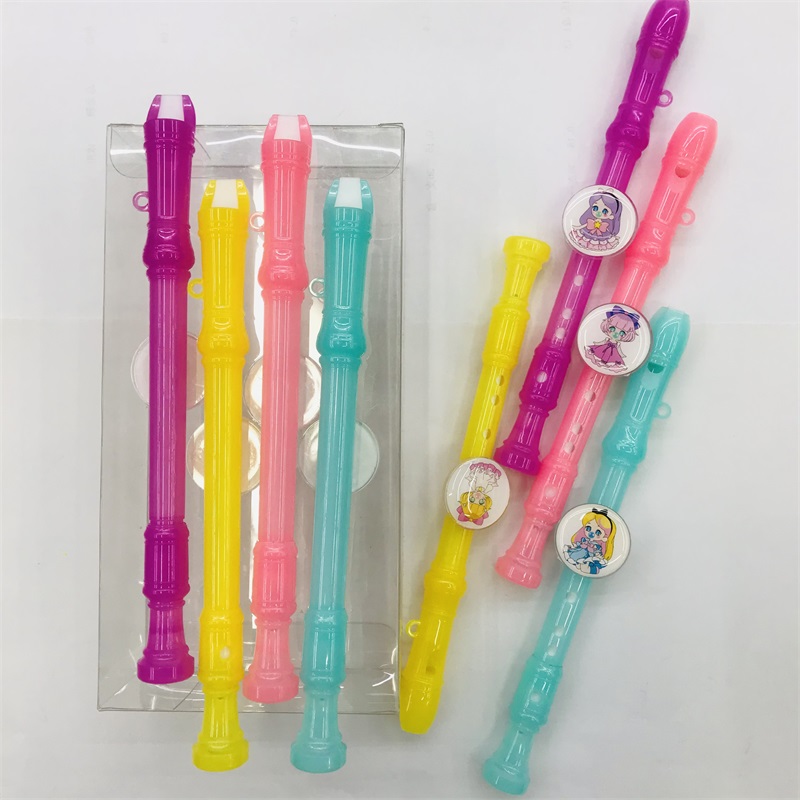 Children's Small Clarionet Toy Color Mini Speaker Whistle Strap Lanyard Kindergarten Baby Flute Playing Musical Instrument