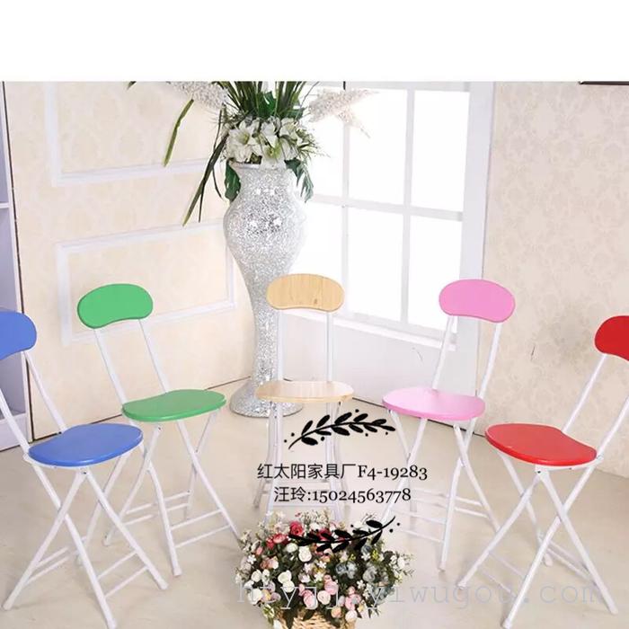39 furniture MDF wood color plastic folding chair folding chair backrest chair chair man climbing