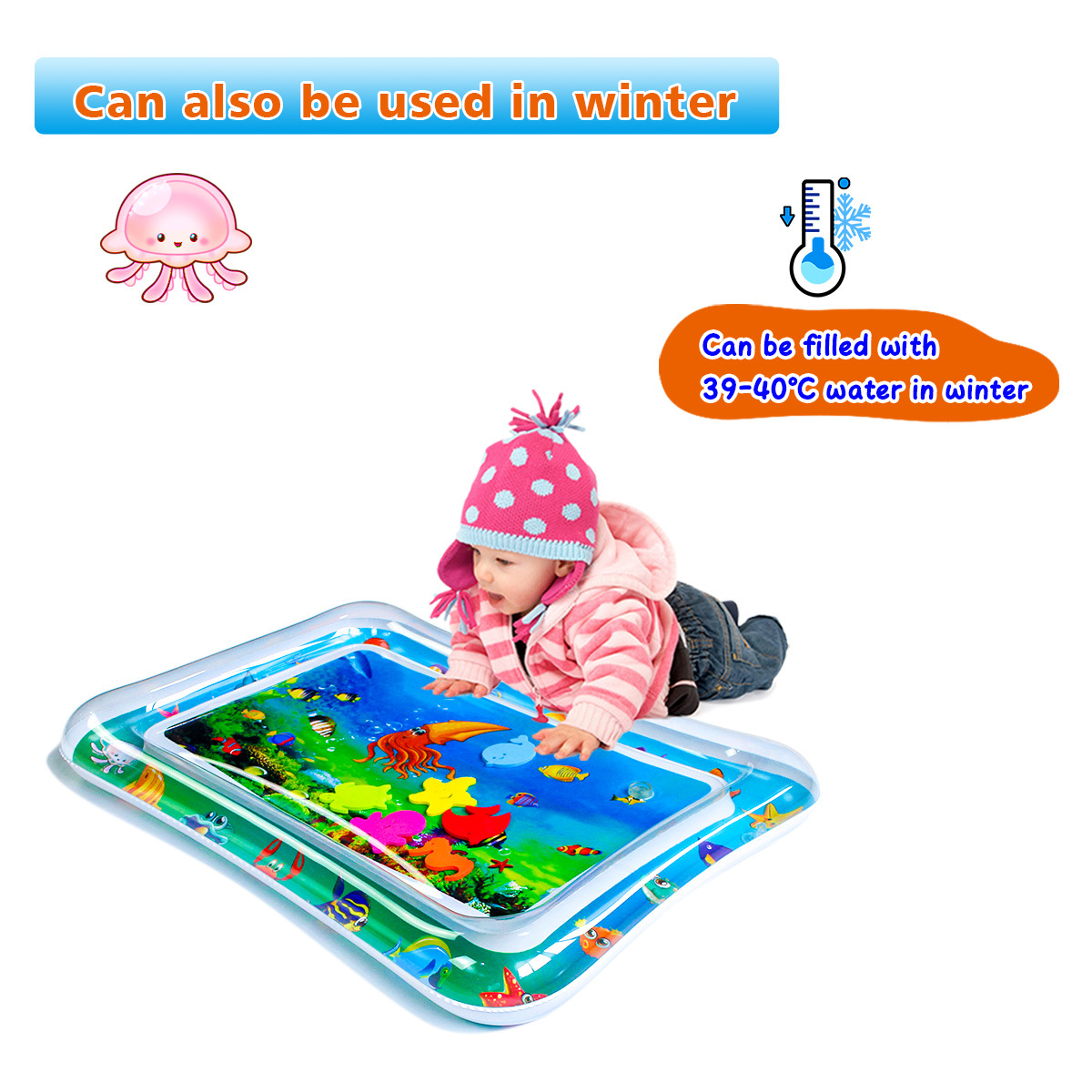 Factory in Stock Inflatable Pat Water Cushion, Pat Water Cushion Inflatable Turtle Baby Ice Pad Baby Pat Water Cushion