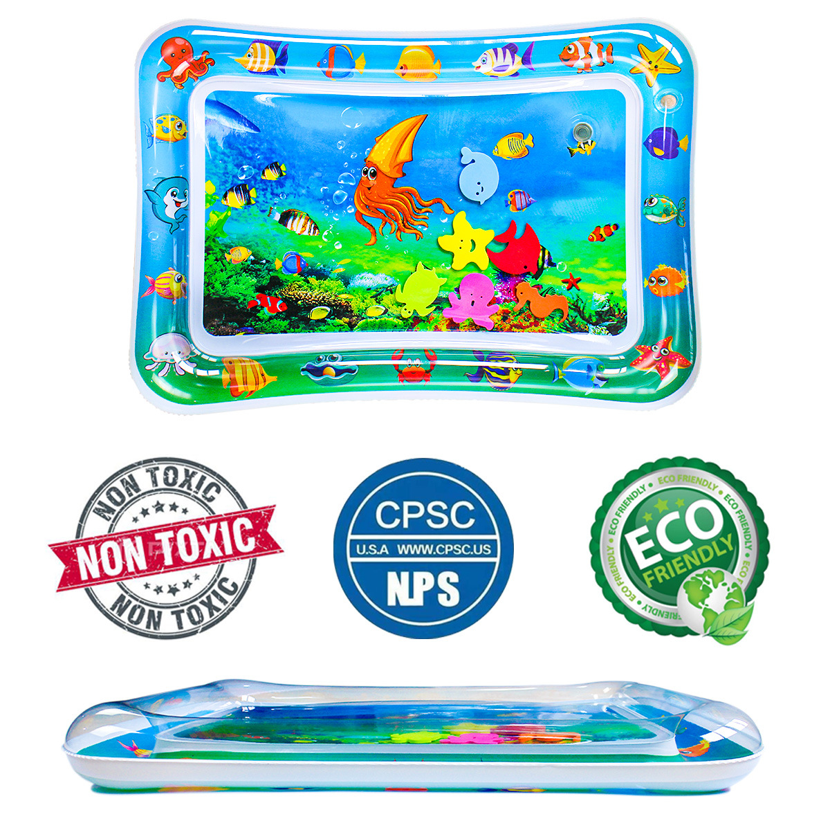 Factory in Stock Inflatable Pat Water Cushion, Pat Water Cushion Inflatable Turtle Baby Ice Pad Baby Pat Water Cushion
