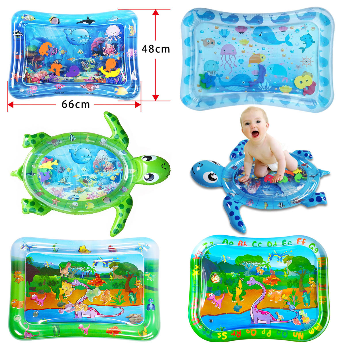 Factory in Stock Inflatable Pat Water Cushion, Pat Water Cushion Inflatable Turtle Baby Ice Pad Baby Pat Water Cushion