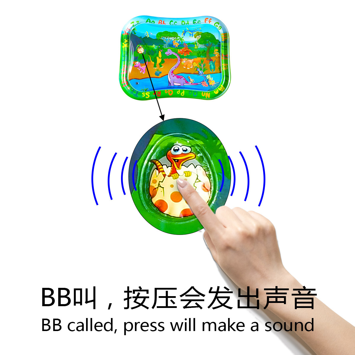 Factory in Stock Inflatable Pat Water Cushion, Pat Water Cushion Inflatable Turtle Baby Ice Pad Baby Pat Water Cushion