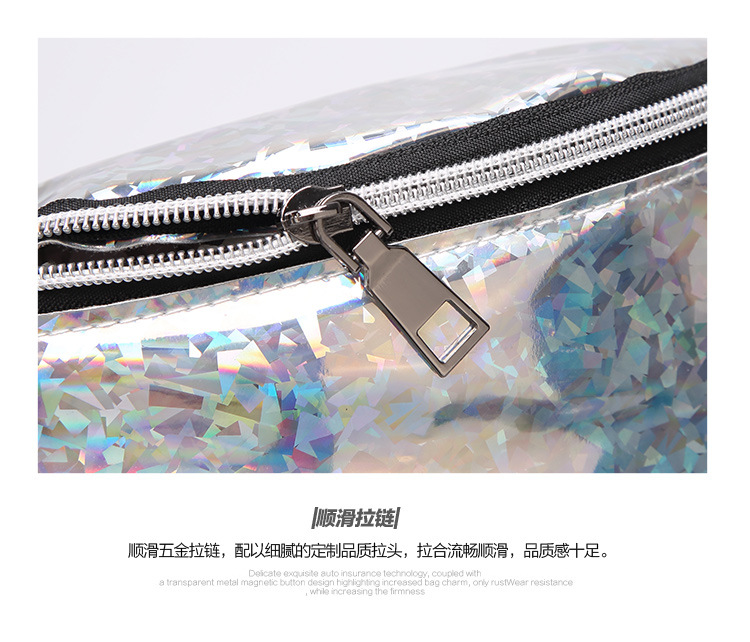 Laser Multicolored Sequins Personality Small Waist Bag Wholesale 2019 Summer and Autumn Sweet Lady Crossbody New Women's Chest Bag Laser Multicolored Sequins Personality Small Waist Bag Wholesale 2019 Summer and Autumn Sweet Lady Crossbody New Women's Chest Bag