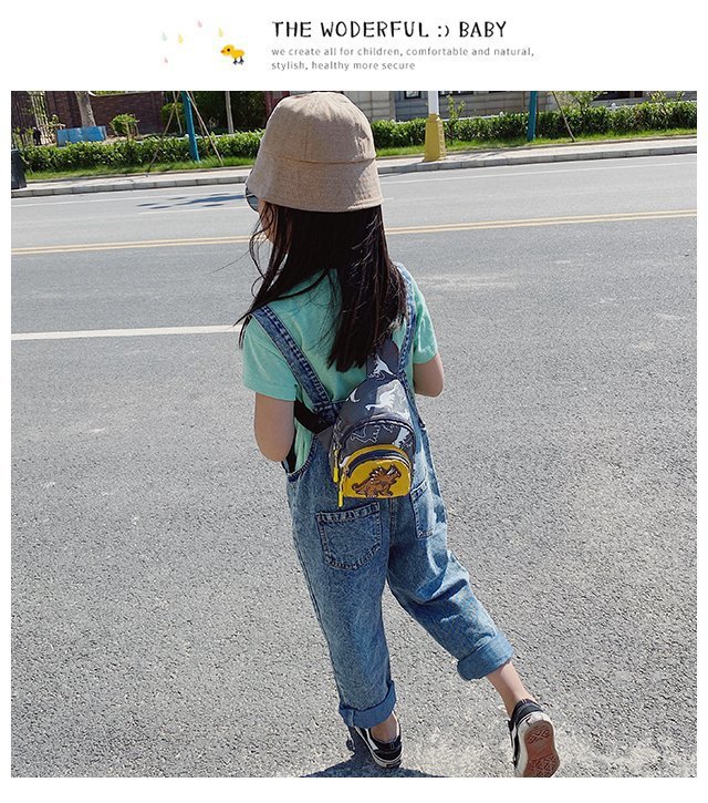 Children's Popular Messenger Bag Fashionable Stylish Waist Bag Boys and Girls Handsome Dinosaur Shoulder Bag Baby Cute Chest Bag