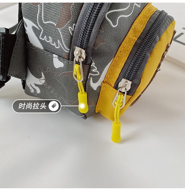 Children's Popular Messenger Bag Fashionable Stylish Waist Bag Boys and Girls Handsome Dinosaur Shoulder Bag Baby Cute Chest Bag