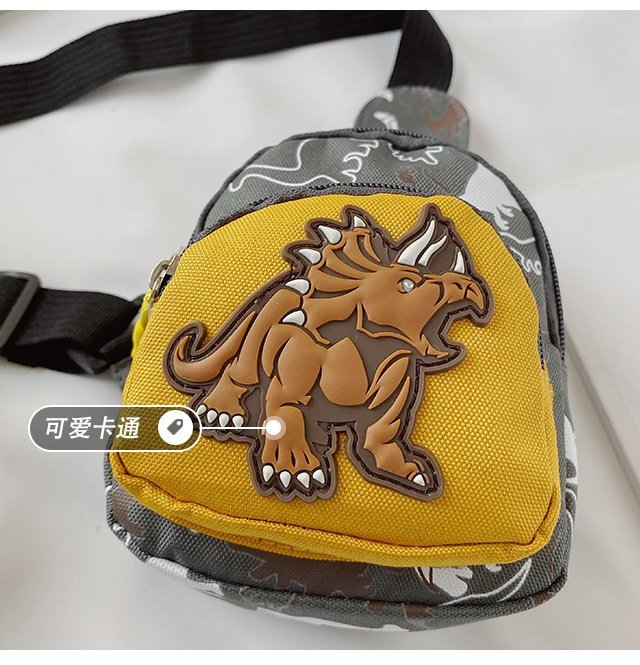 Children's Popular Messenger Bag Fashionable Stylish Waist Bag Boys and Girls Handsome Dinosaur Shoulder Bag Baby Cute Chest Bag