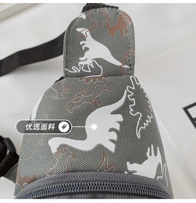 Children's Popular Messenger Bag Fashionable Stylish Waist Bag Boys and Girls Handsome Dinosaur Shoulder Bag Baby Cute Chest Bag