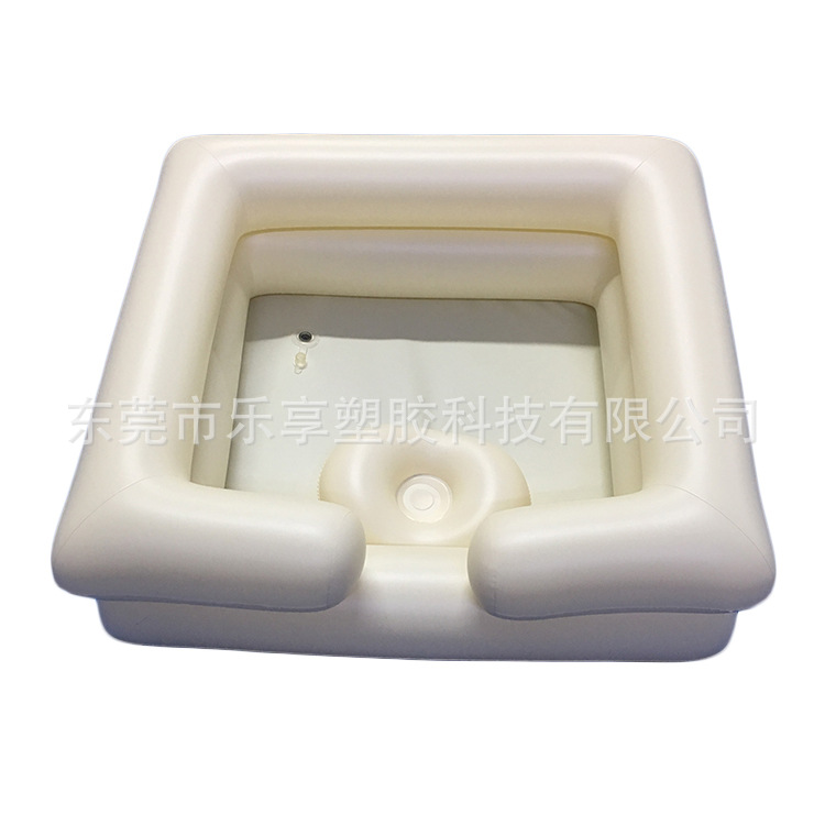 ear protection shampoo pad PVC inflatable shampoo basin medical convenience shampoo basin cushion shampoo basin
