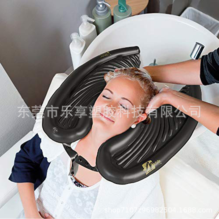 ear protection shampoo pad PVC inflatable shampoo basin medical convenience shampoo basin cushion shampoo basin