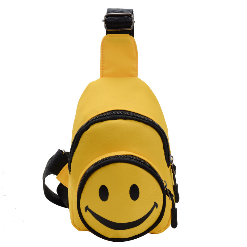 Korean Style Children&#039;s Bags Fall New Shoulder Bag Cute Smiley Face Small Waist Bag Fashion Boys and Girls Mini Messenger Bag