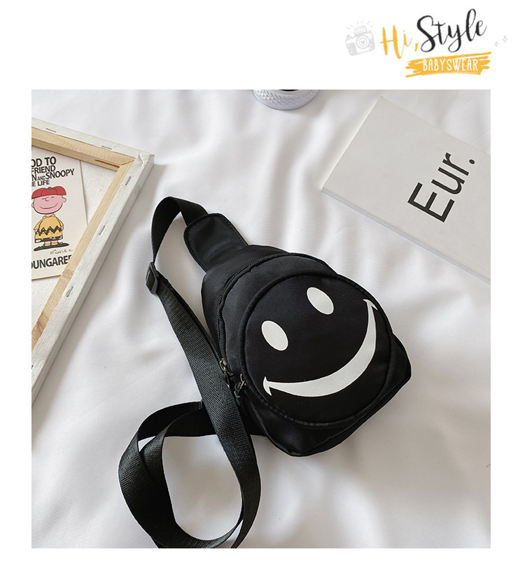 Korean Style Children's Bags Fall New Shoulder Bag Cute Smiley Face Small Waist Bag Fashion Boys and Girls Mini Messenger Bag Korean Style Children's Bags Fall New Shoulder Bag Cute Smiley Face Small Waist Bag Fashion Boys and Girls Mini Messenger Bag