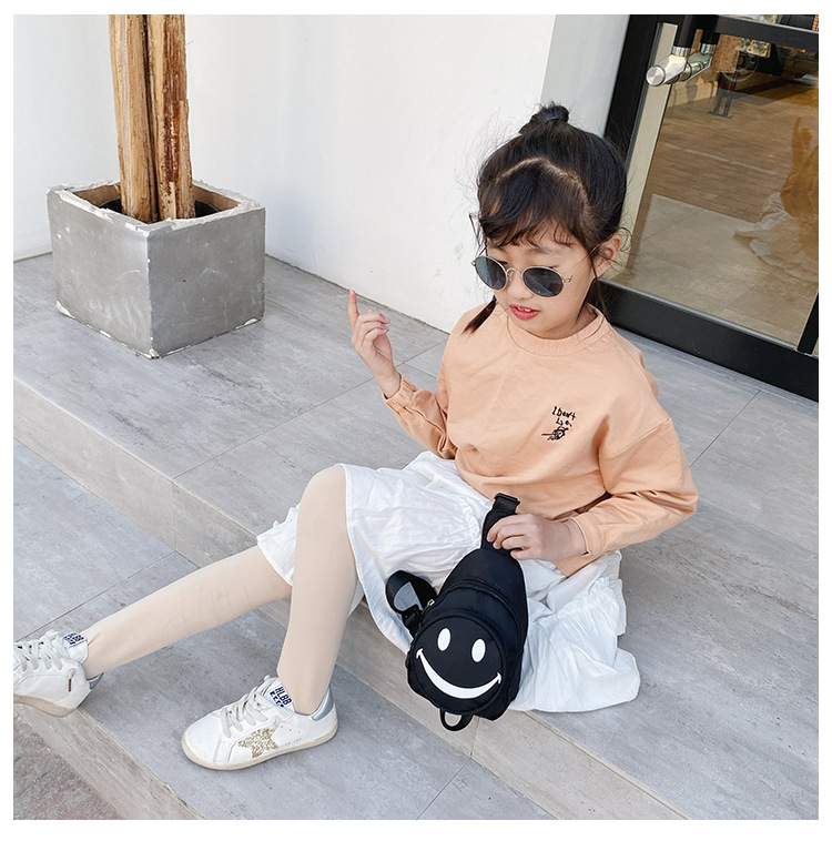 Korean Style Children's Bags Fall New Shoulder Bag Cute Smiley Face Small Waist Bag Fashion Boys and Girls Mini Messenger Bag Korean Style Children's Bags Fall New Shoulder Bag Cute Smiley Face Small Waist Bag Fashion Boys and Girls Mini Messenger Bag
