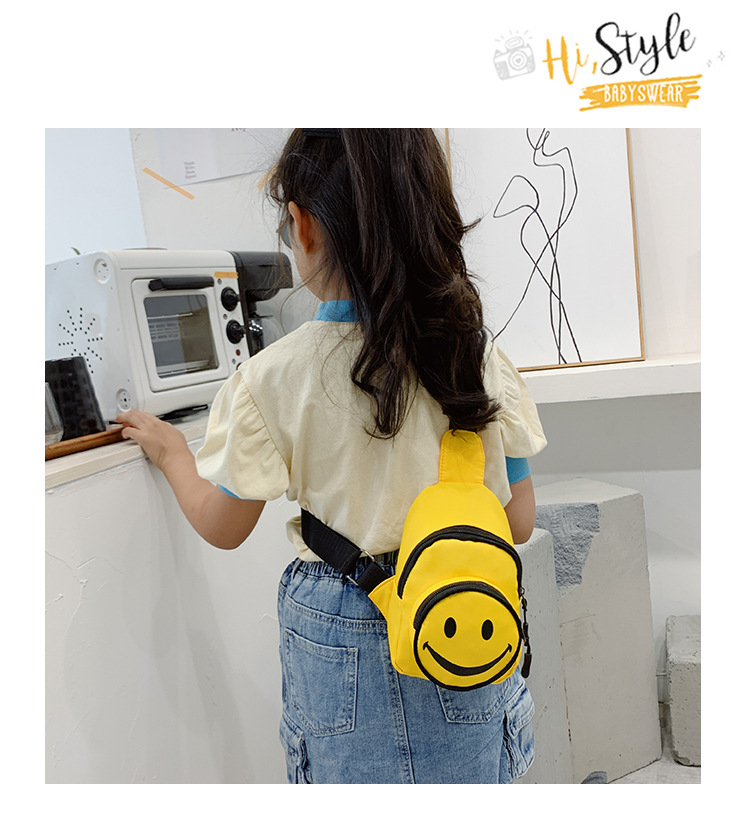 Korean Style Children's Bags Fall New Shoulder Bag Cute Smiley Face Small Waist Bag Fashion Boys and Girls Mini Messenger Bag Korean Style Children's Bags Fall New Shoulder Bag Cute Smiley Face Small Waist Bag Fashion Boys and Girls Mini Messenger Bag