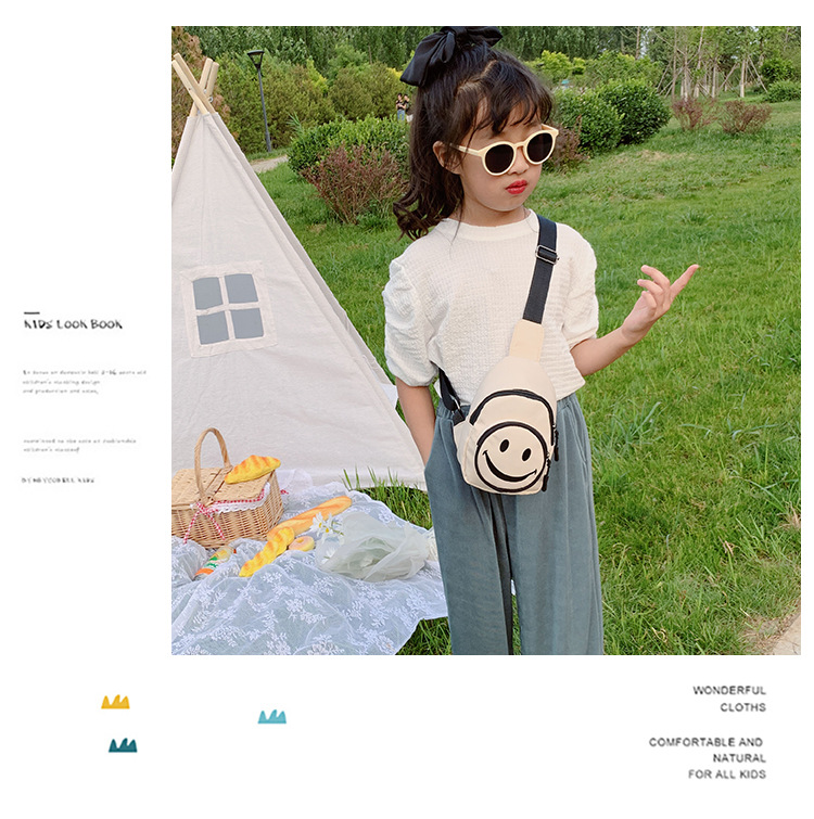 Korean Style Children's Bags Fall New Shoulder Bag Cute Smiley Face Small Waist Bag Fashion Boys and Girls Mini Messenger Bag Korean Style Children's Bags Fall New Shoulder Bag Cute Smiley Face Small Waist Bag Fashion Boys and Girls Mini Messenger Bag
