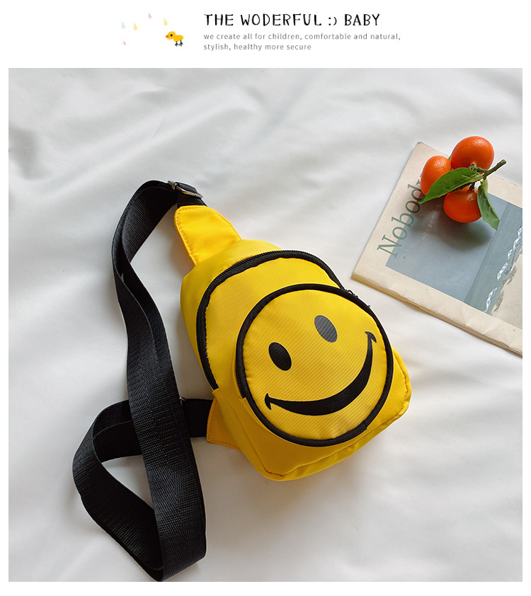Korean Style Children's Bags Fall New Shoulder Bag Cute Smiley Face Small Waist Bag Fashion Boys and Girls Mini Messenger Bag Korean Style Children's Bags Fall New Shoulder Bag Cute Smiley Face Small Waist Bag Fashion Boys and Girls Mini Messenger Bag