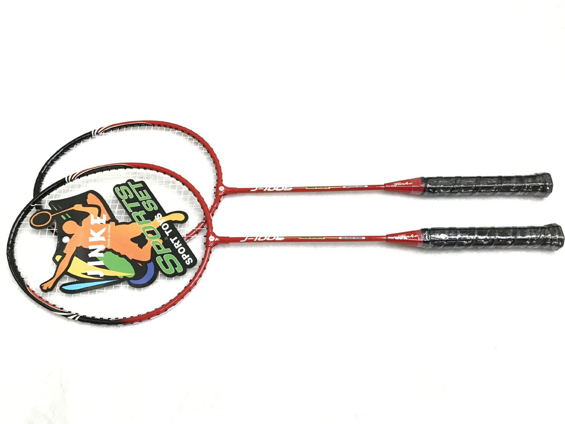 The factory direct selling JINKE-1005 badminton rackets 2 pieces to take super light alloy competition training special The factory direct selling JINKE-1005 badminton rackets 2 pieces to take super light alloy competition training special